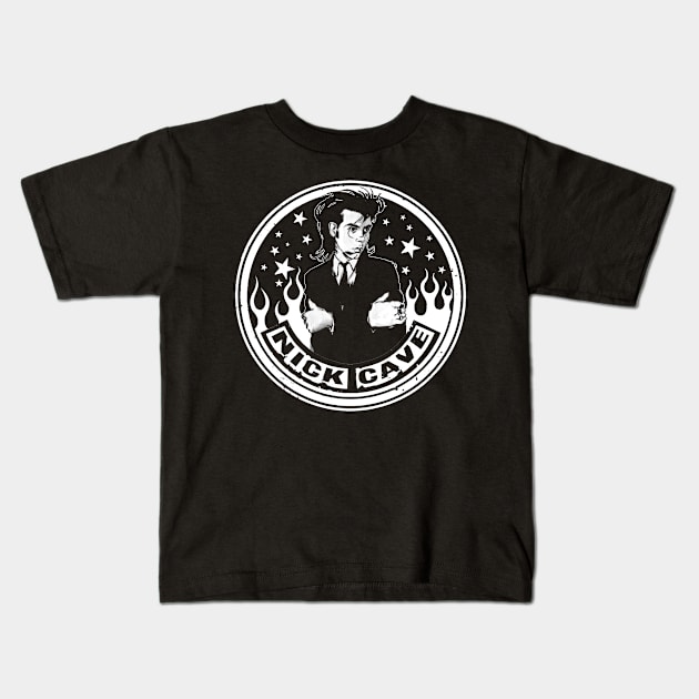 Nick Cave Kids T-Shirt by CosmicAngerDesign